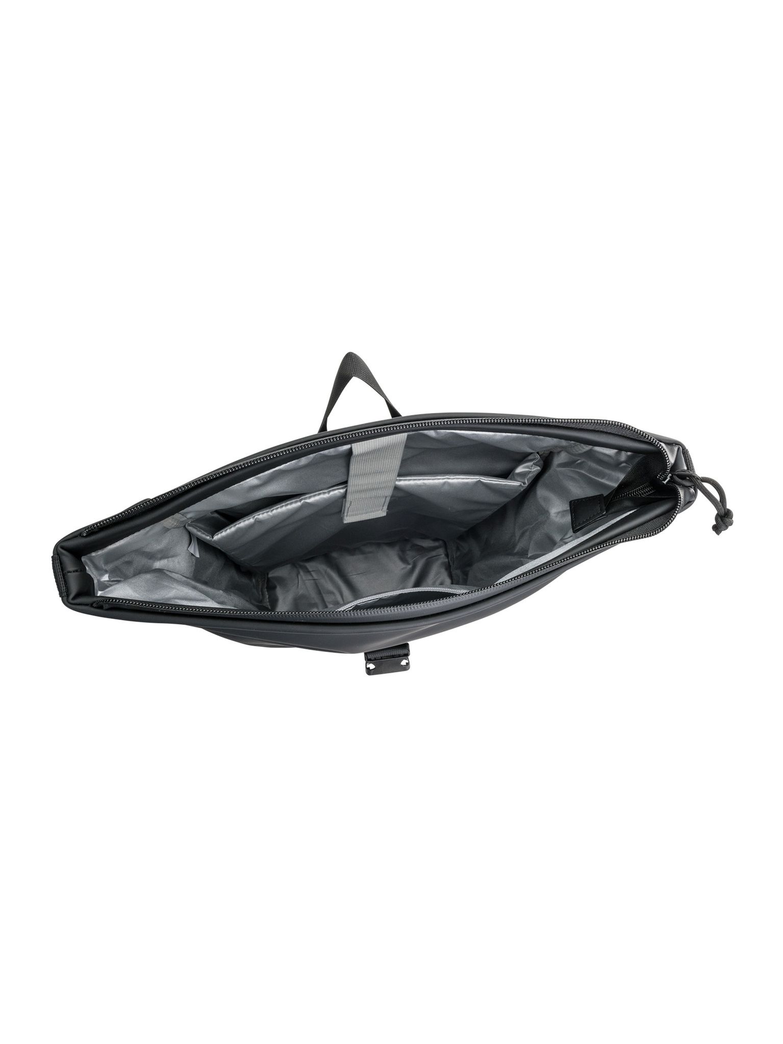 Escape - Rolltop Dull Rubber - Svart ryggsäck i vattenavstötande PU