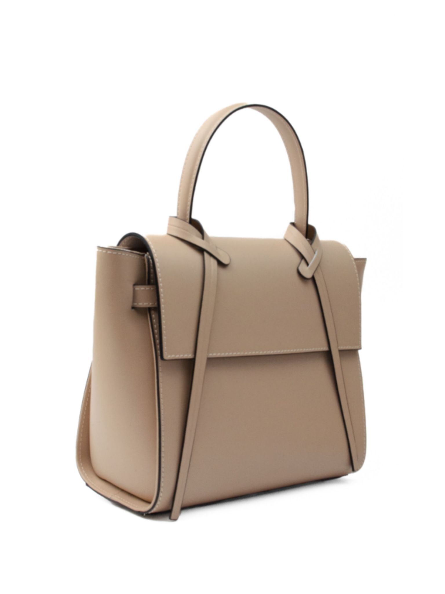 Latalia - Arezzo Bag - Beige handväska i skinn