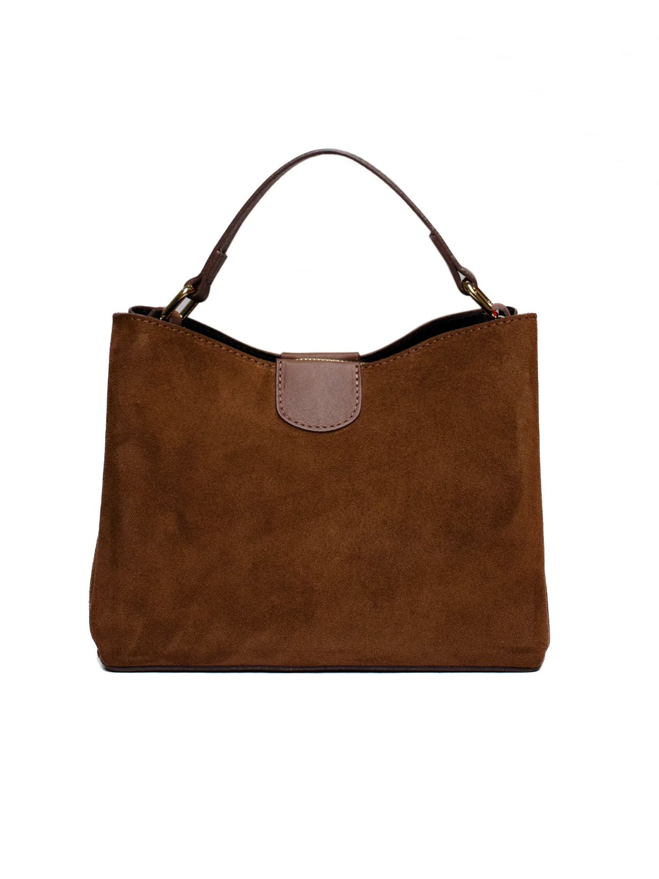 Latalia - Novara Suede - Brun handväska mocka