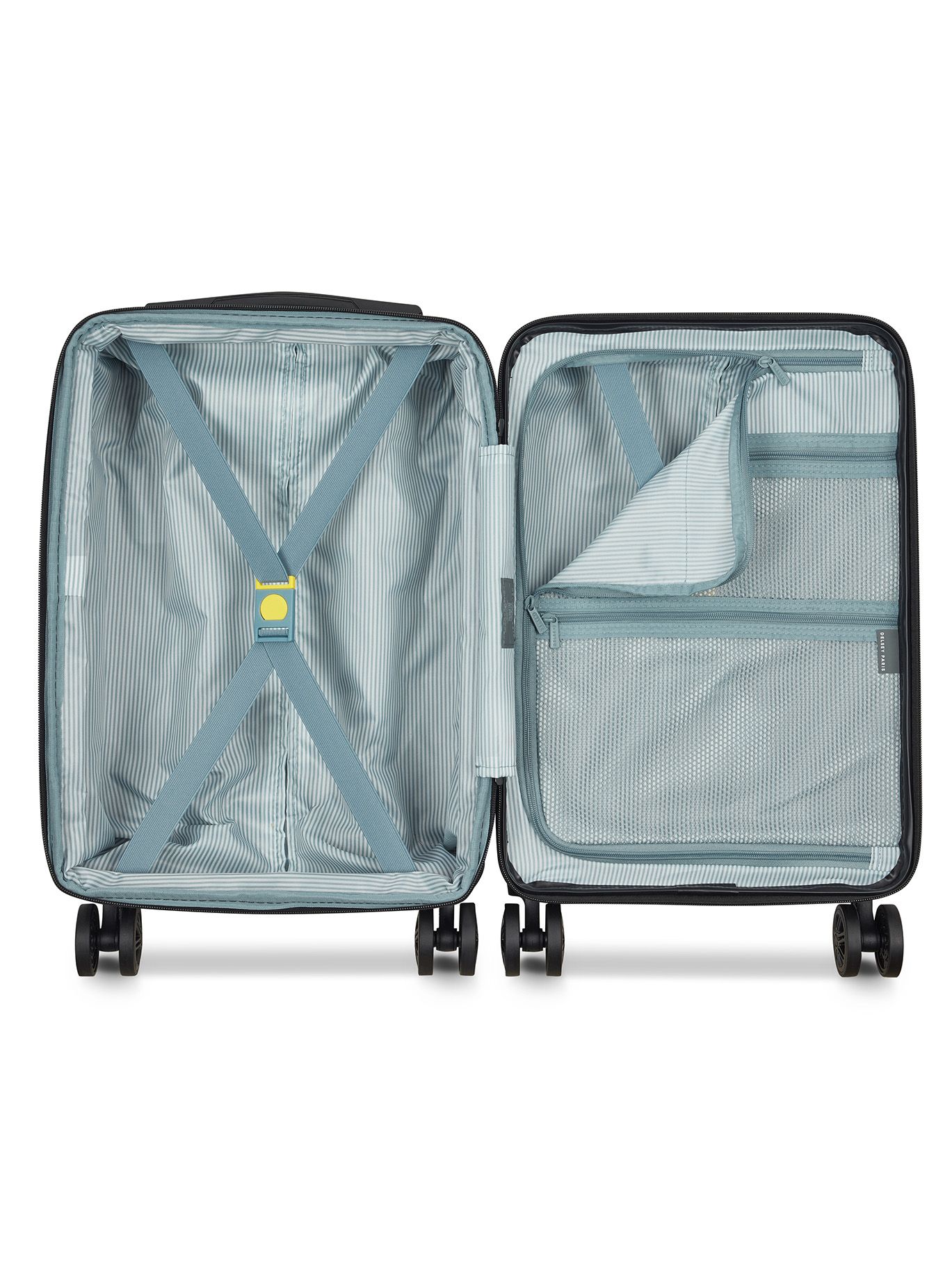 Delsey - Air Armour 55 Slim Kabin Exp. - Blå Slim kabinväska expanderbar