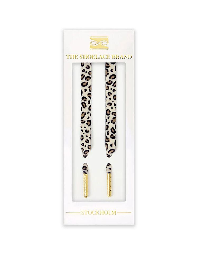 The Shoelace Brand - Classic Leopard 120 - Leopardmönstrade skoband i textil