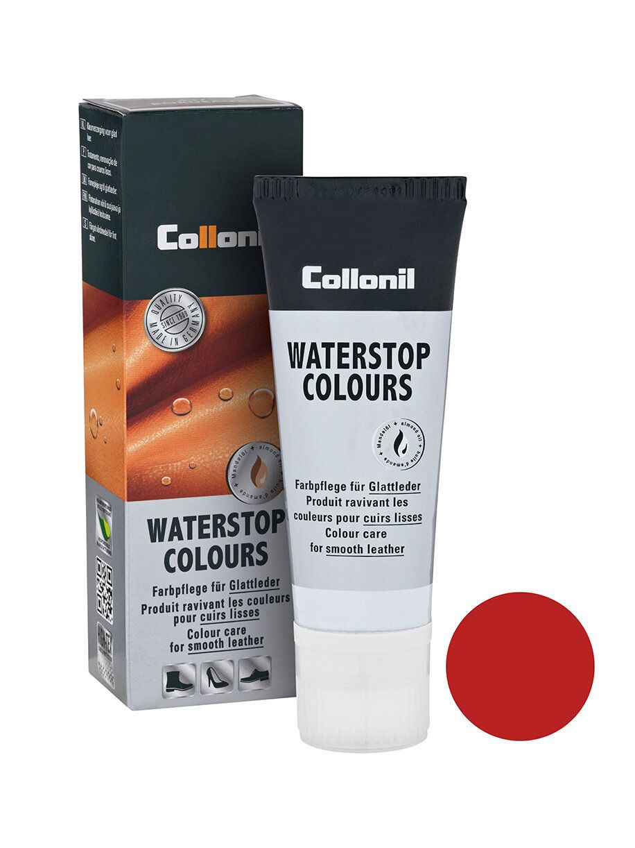 Collonil - Waterstop Colours - Röd skokräm