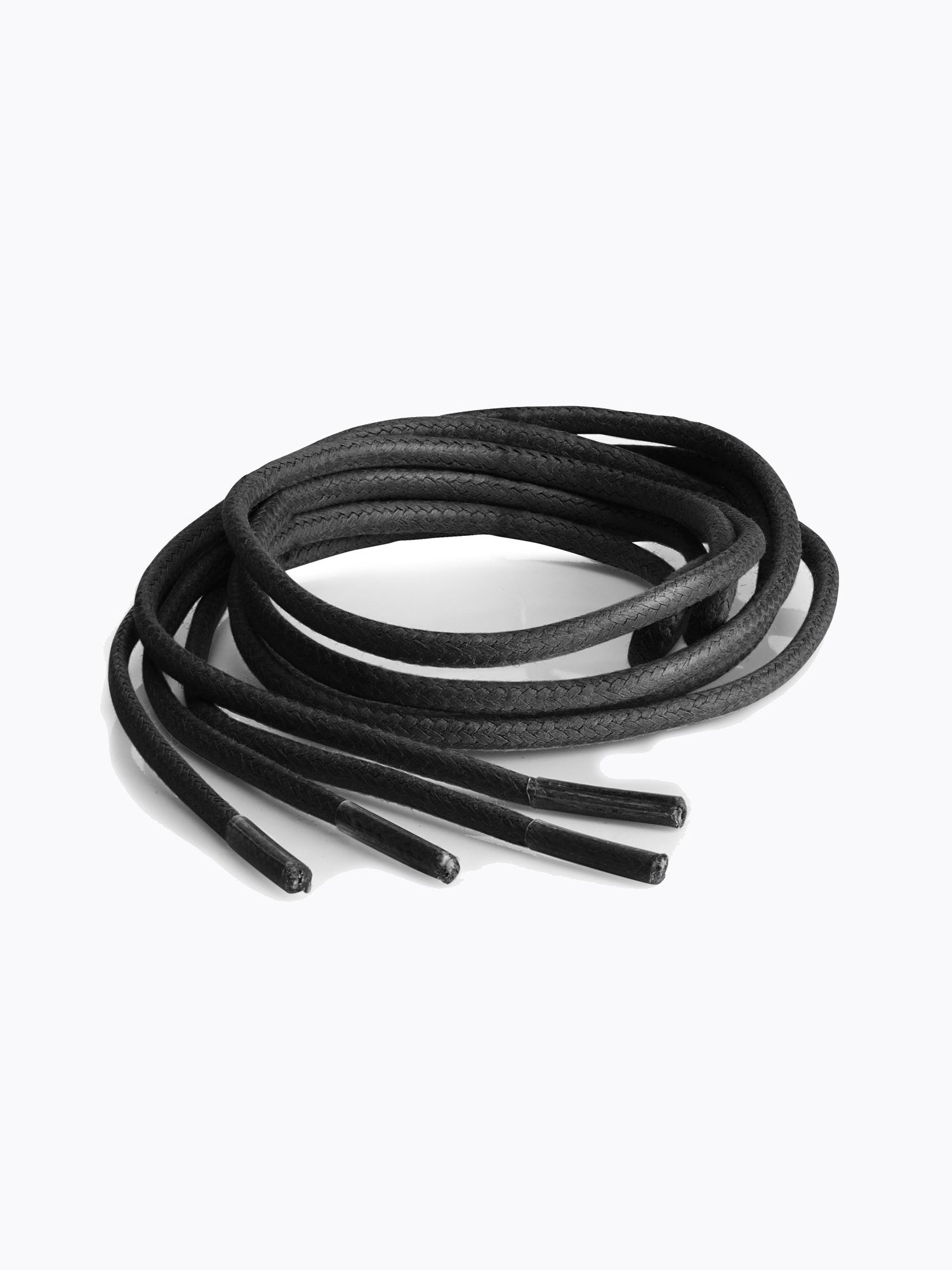 Springyard - Round 3.0 Wax - Svart runt vaxat skosnöre