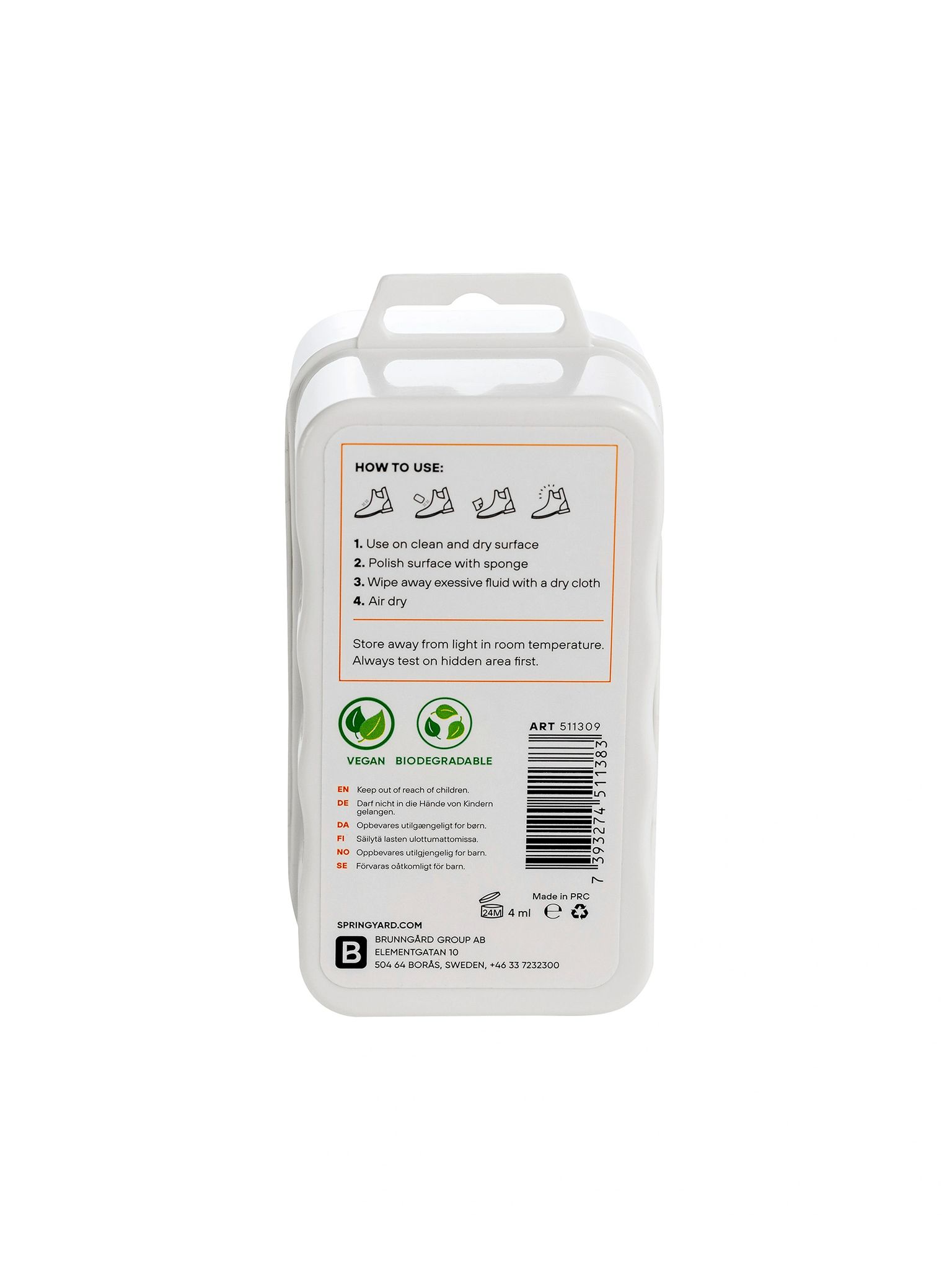 Springyard - Shoe Shine - Neutral polersvamp