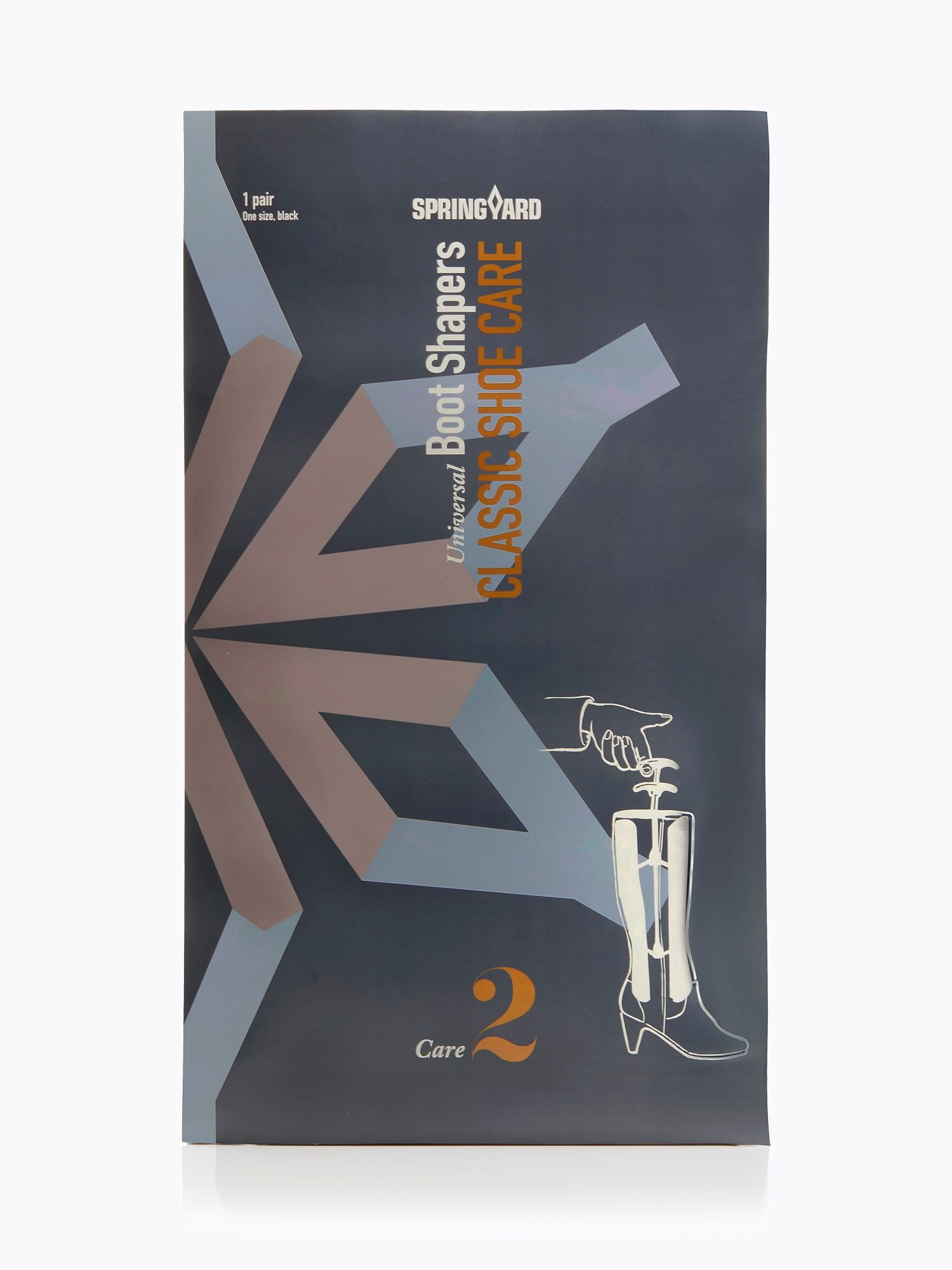 Springyard - Boot Shapers - Svarta stövelstöd med hängare