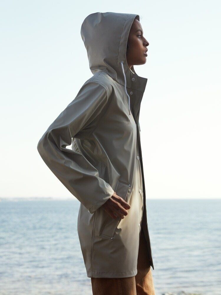 Tretorn - Wings Rainjacket - Ljusbeige regnjacka med luva