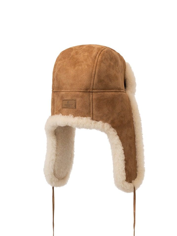 Shepherd - Wengen - Ljusbrun pilothatt i fårskinn