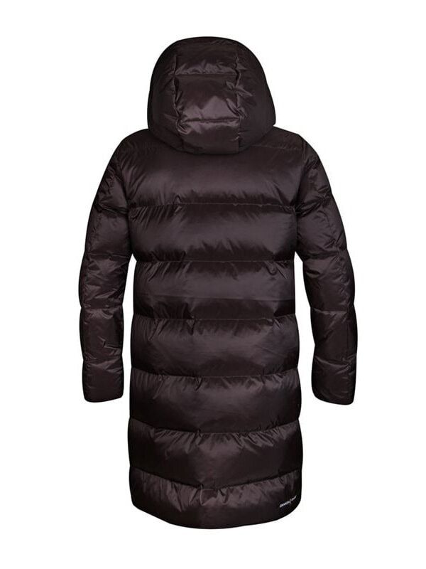 Canada Snow - Sheila Long - Mörkbrun lång lättviktsdunjacka