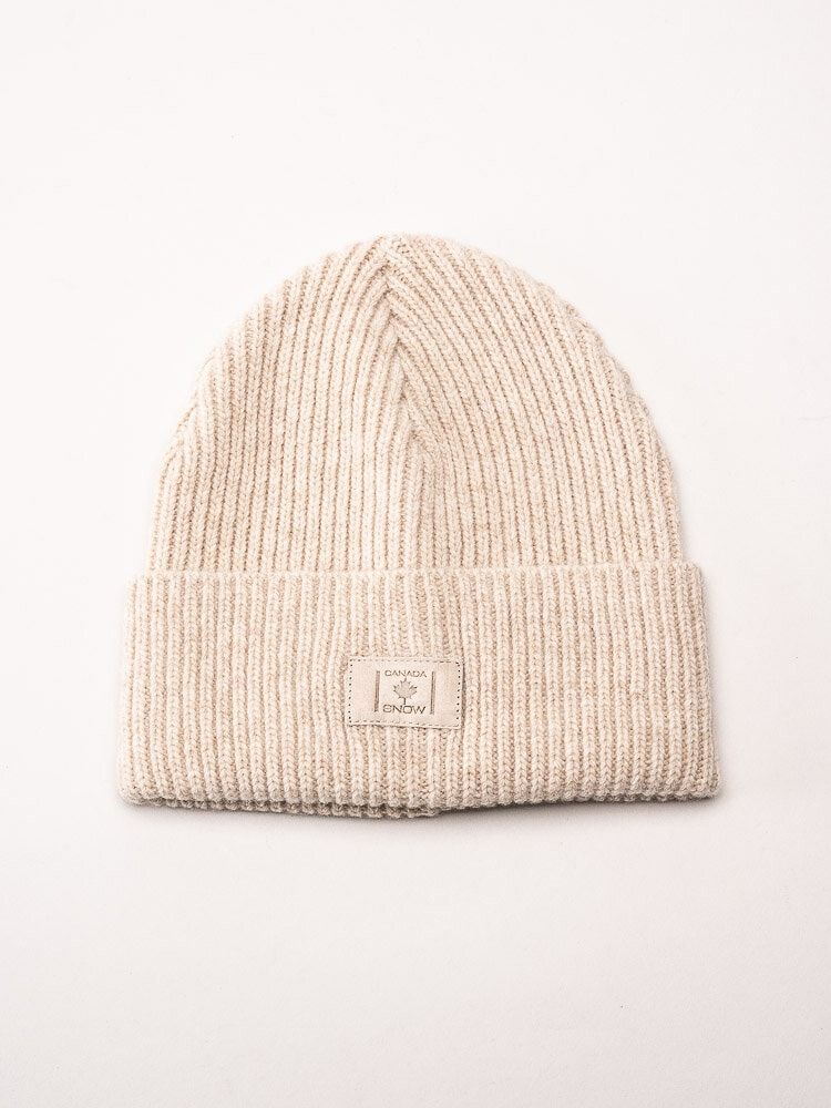 Canada Snow - Akka - Ljusbeige mössa i lammull