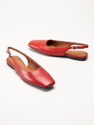 Vagabond - Delia - Röda slingbacks i skinn