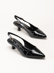 Marco Tozzi - Svarta slingback pumps