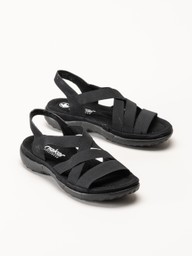 Rieker - Svarta sandaler