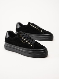 Gant Footwear - Avona Sneaker - Svarta sneakers i mocka
