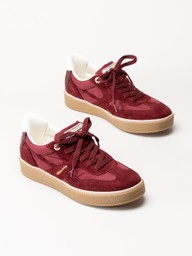 Tamaris - Wide fit - Vinröda sneakers