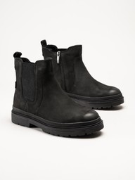 Tamaris Wide - Svarta varmfodrade boots