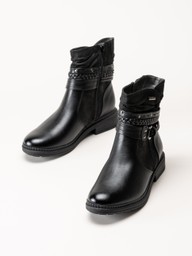Jana - Svarta fodrade boots