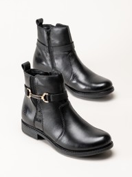 Rieker - Svarta fodrade boots