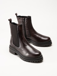 Rosa Negra - Mörkbruna skinnboots
