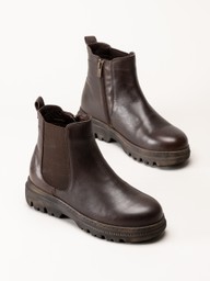 Charlotte of Sweden - Mörkbruna resårboots