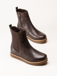 Charlotte of Sweden - Mörkbruna boots