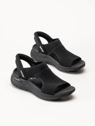 Skechers - Arch Fit - Svarta slip-in sandaler
