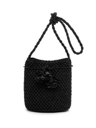 Tamaris Bags - Kassandra crossover - Svart handväska i vacker raffia