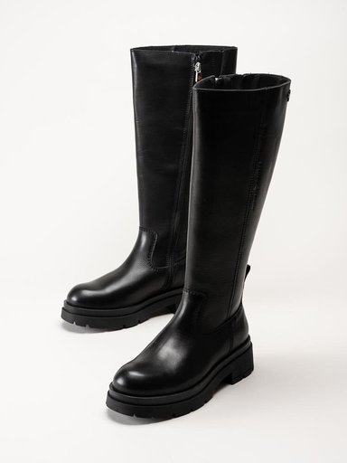 Canada Snow - Mount Joia - Svarta ullfodrade stövlar i skinn