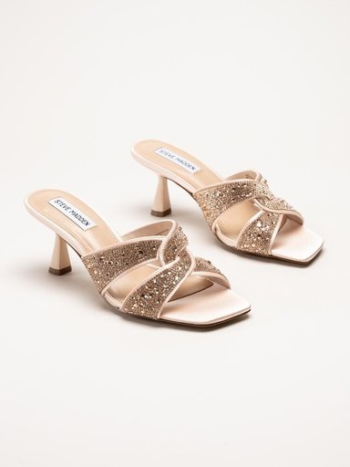 Steve Madden - Roséguldfärgade slip in sandaletter