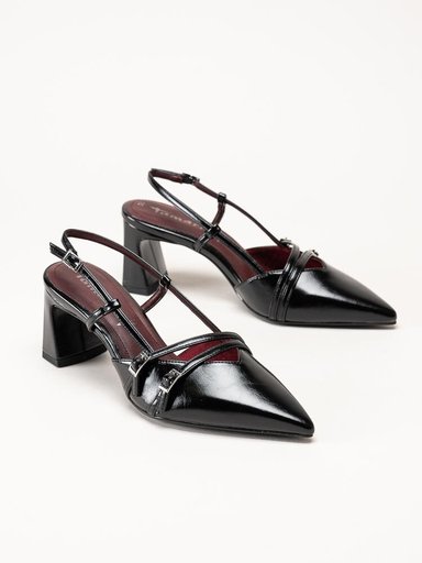 Tamaris - Svarta slingback pumps