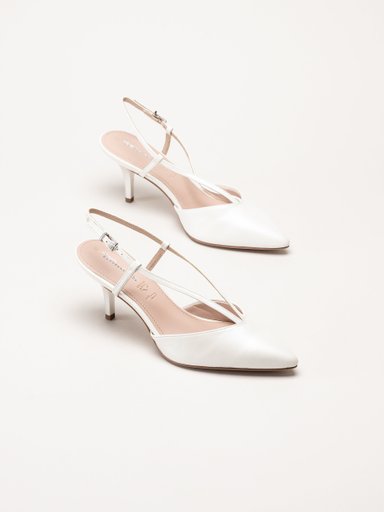 Tamaris - Vita slingback pumps i skinn