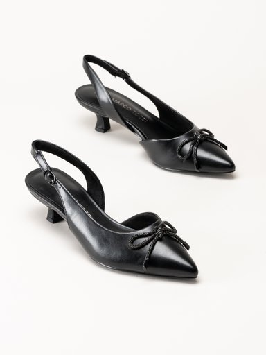 Marco Tozzi - Svarta slingback pumps