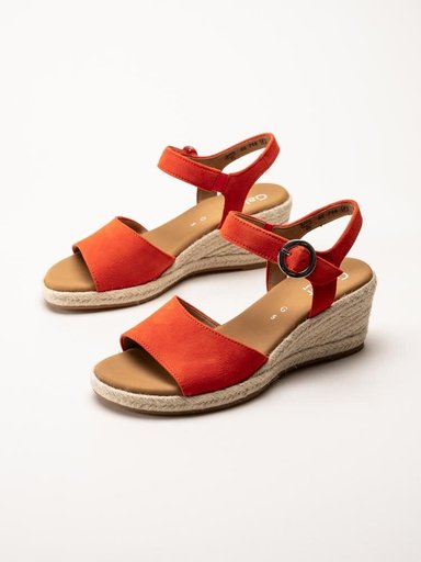 Gabor - Orange kilklackade sandaletter