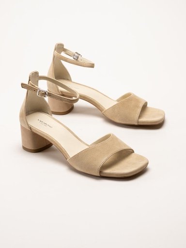 Vagabond - Piper - Beige sandaletter i mocka