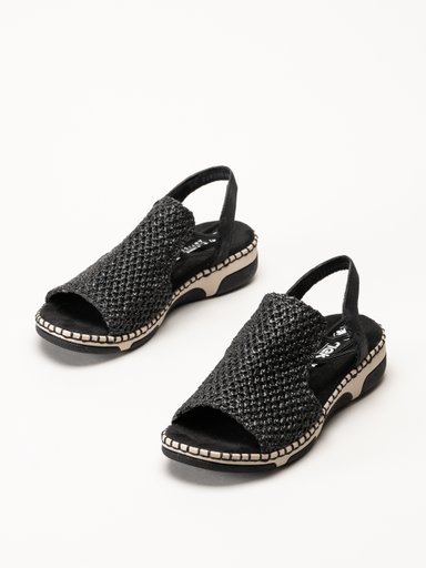 Rieker - Svarta sandaler