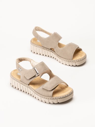 Rieker - Beige sandaler