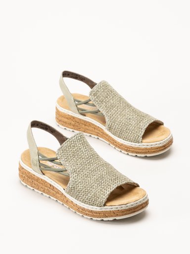 Rieker - Gröna sandaletter