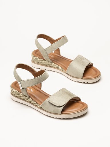 Tamaris - Gröna sandaler