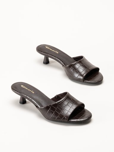 Tamaris - Mörkbruna mules