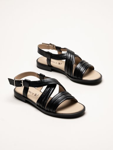 Caprice - Svarta sandaler