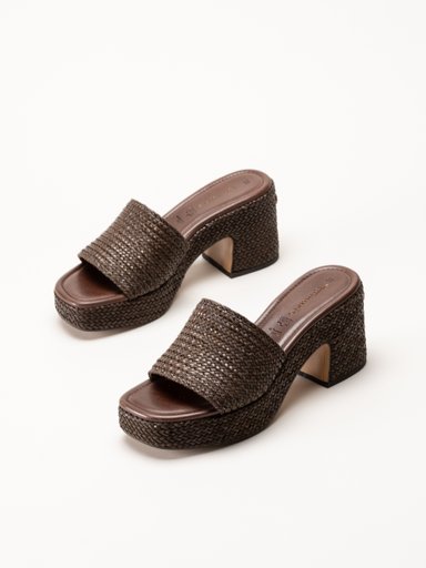 Tamaris - Mörkbruna mules