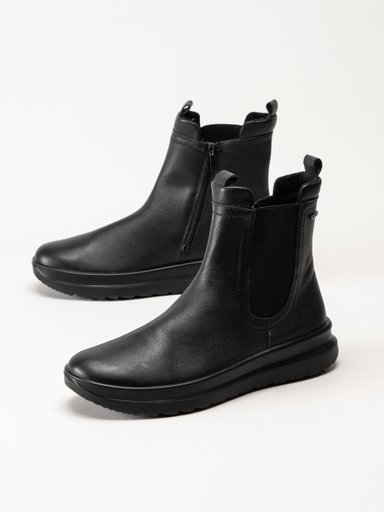 Legero - Dreamer - Svarta boots i skinn med Gore-Tex