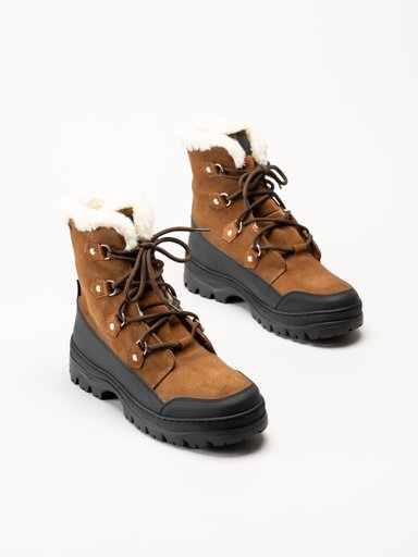 Ilves - Ilves Midbyn Wool Tex Alpi - Bruna broddkängor i mocka