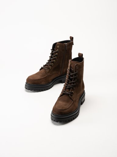 Shoedesign Copenhagen - Aspen Lace S - Mörkbruna snökänga i mocka