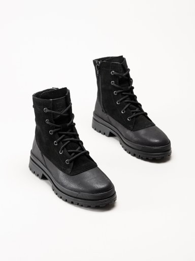 Axelda - Aosta WP - Svarta broddkängor i mocka