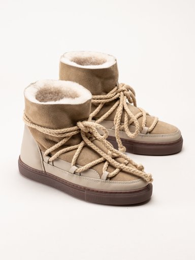 Inuikii - Classic - Beige vinterboots med fårskinnsfoder