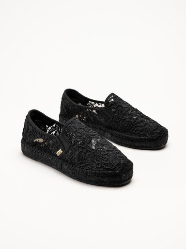 Replay - Nash Macrame - Svarta espadrillos