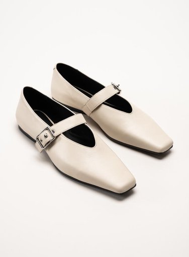 Vagabond - Wioletta - Beige ballerinaskor med sleif