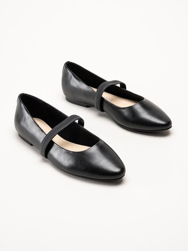 Marco Tozzi - Svarta ballerinaskor