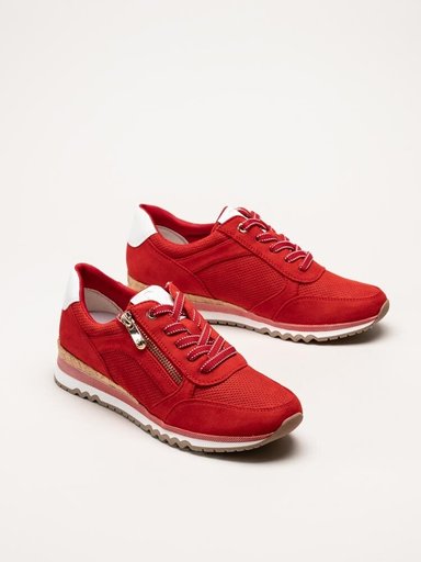 Marco Tozzi - Röda sportiga promenadskor