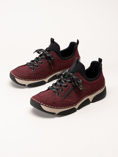 Rieker - Vinröda promenadsneakers